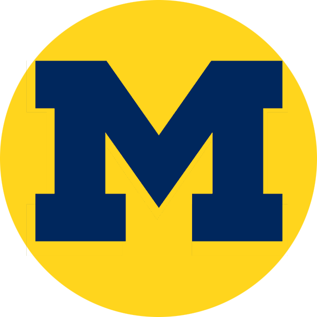 University Of Michigan Football Clipart - University Of Michigan Logo Transparent (617x617)