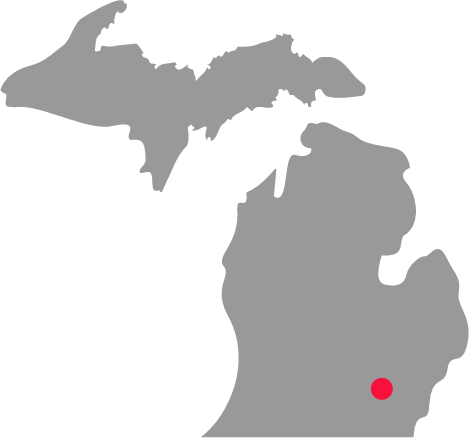 Micwic Will Be Held At Weber's Hotel And University - Michigan Silhouette (469x438)