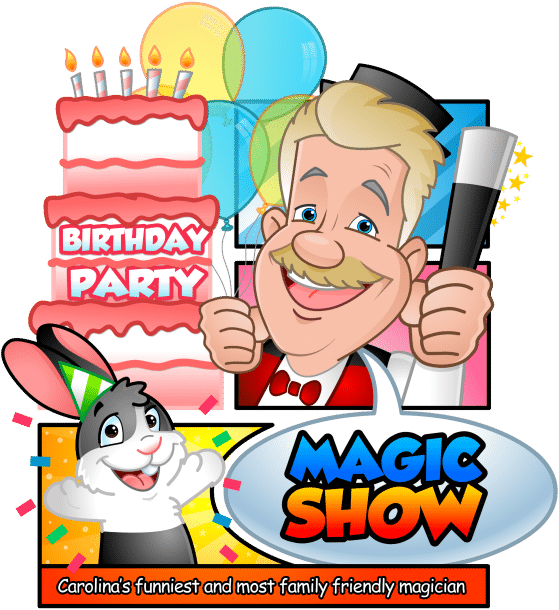 Uncle Bucks Magic Show For Kids Birthday Parties Charlotte - Uncle Bucks Magic Show (567x618)