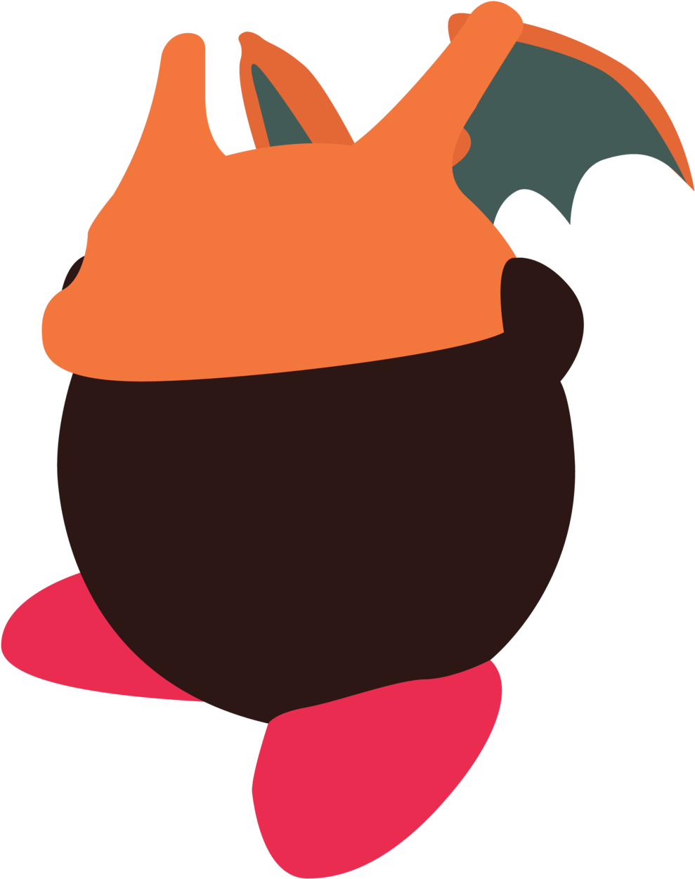 Smashbros Kirby Hats - Illustration (1024x1296)