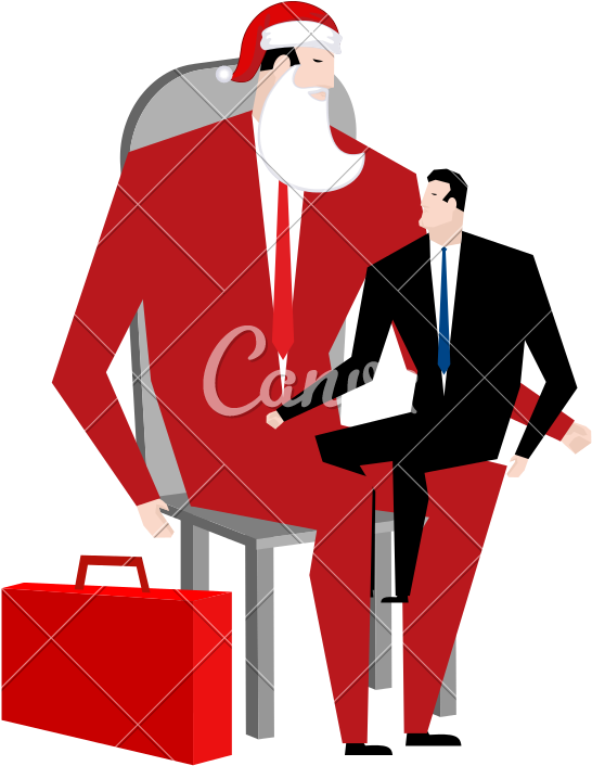 Office Christmas Icon - Boss Santa (800x800)