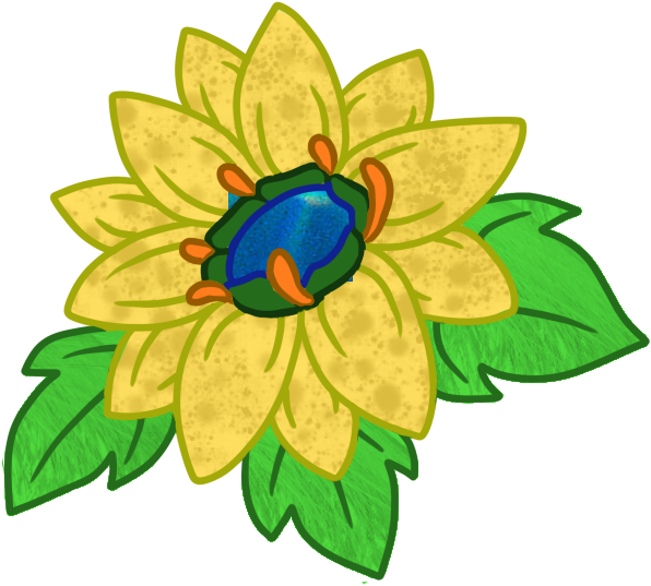Sunshine Flower - Black-eyed Susan (704x622)