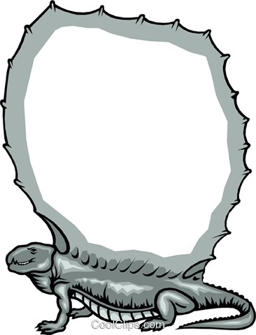 Lizard Background Royalty Free Vector Clip Art Illustration - Ödev Kapakları Indir (366x480)