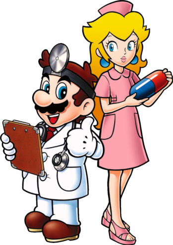 Dressed To Heal - Do Not Let Dr Mario Touch Your Genitals (349x495)