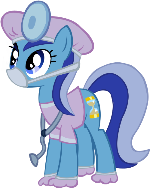 Clothes, Costume, Dentist, Head Mirror, Luna Eclipsed, - Mlp Nightmare Night Vector (576x648)