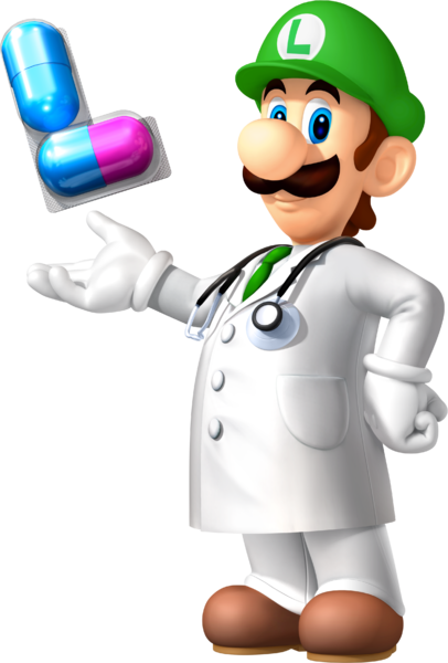 Super Mario Facts - Dr Luigi (406x600)