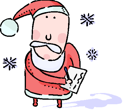 T'was The Night Before Christmas And All Through The - Santa List (403x362)