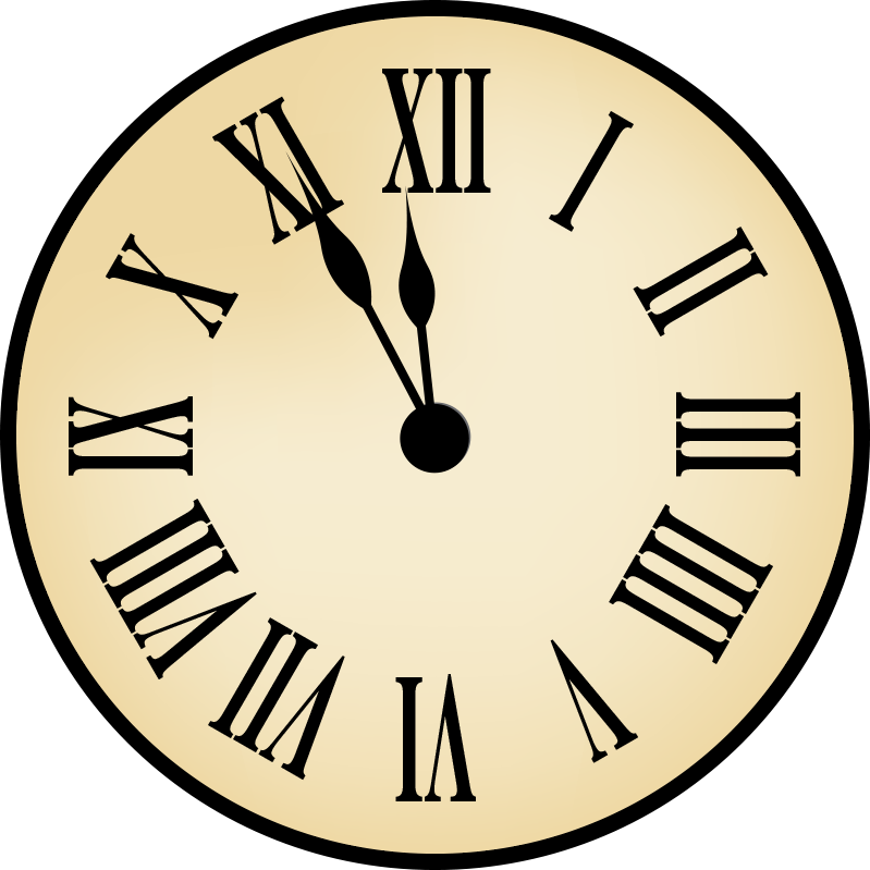 Twas The Night Before Christmas - Large Clock Wall Decals (799x799)