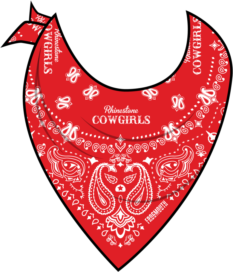 Txrd Rhinestone Cowgirls Reversible Bandana Frogmouth - Bandana Png (1024x1024)
