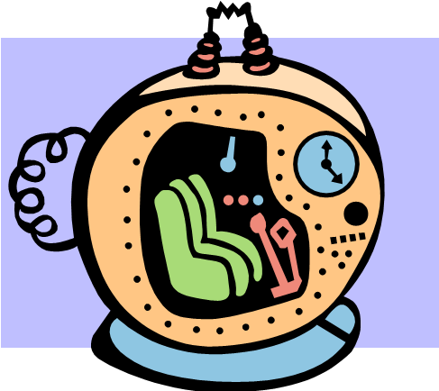 Term 2 - Time Travel - Time Machine Clip Art (487x434)