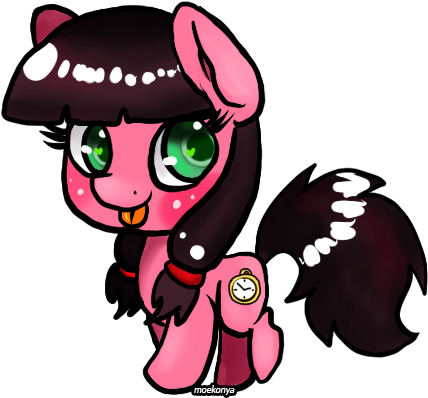Moekonya, Chibi, Earth Pony, Heart Eyes, Oc, Oc - Cartoon (437x437)