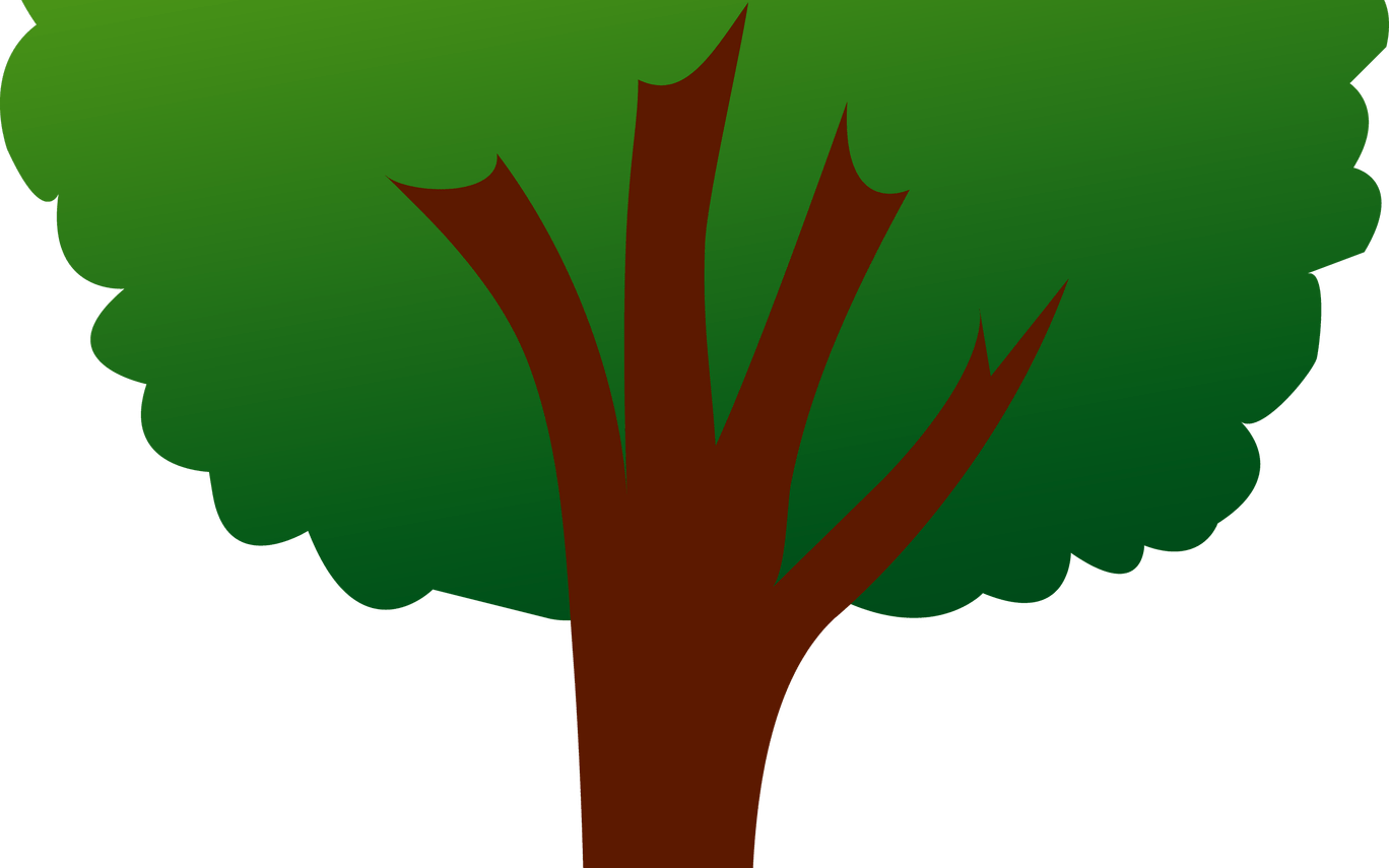 Free Tree Vector Png, Download Free Clip Art, Free - Trees And Plants Clip Art (1368x855)