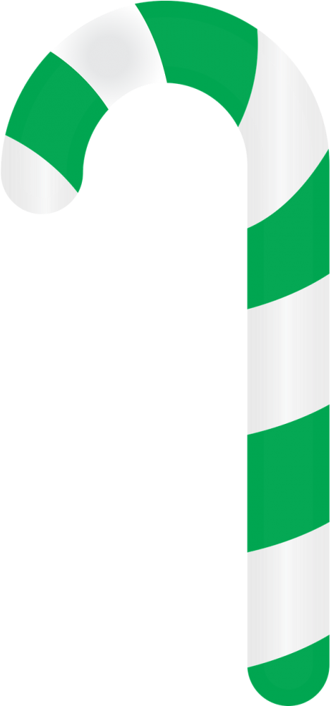 Candy,candy - Green Candy Cane Clip Art (500x1000)