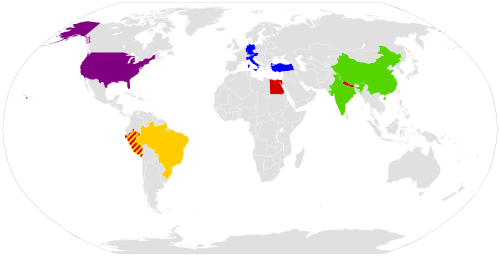 This Image Rendered As Png In Other Widths - United States Of America World Map (500x257)