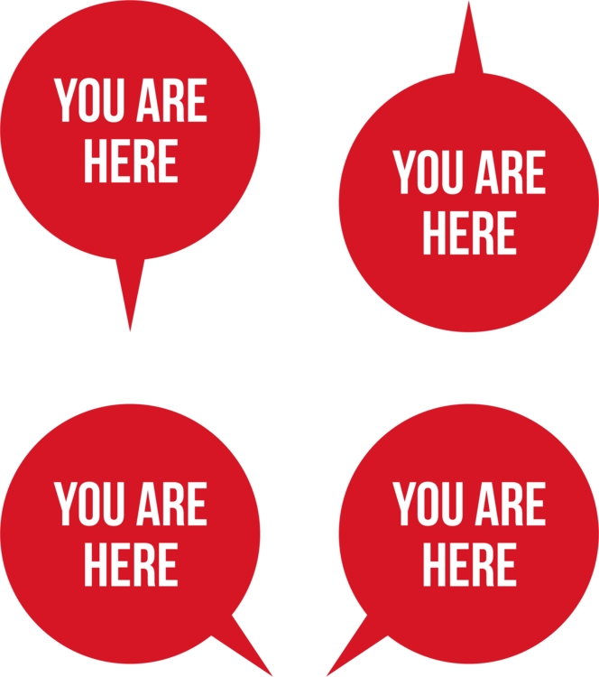 Computer Icons Logo Pointer Map Pdf - You Are Here Pointer (664x750)