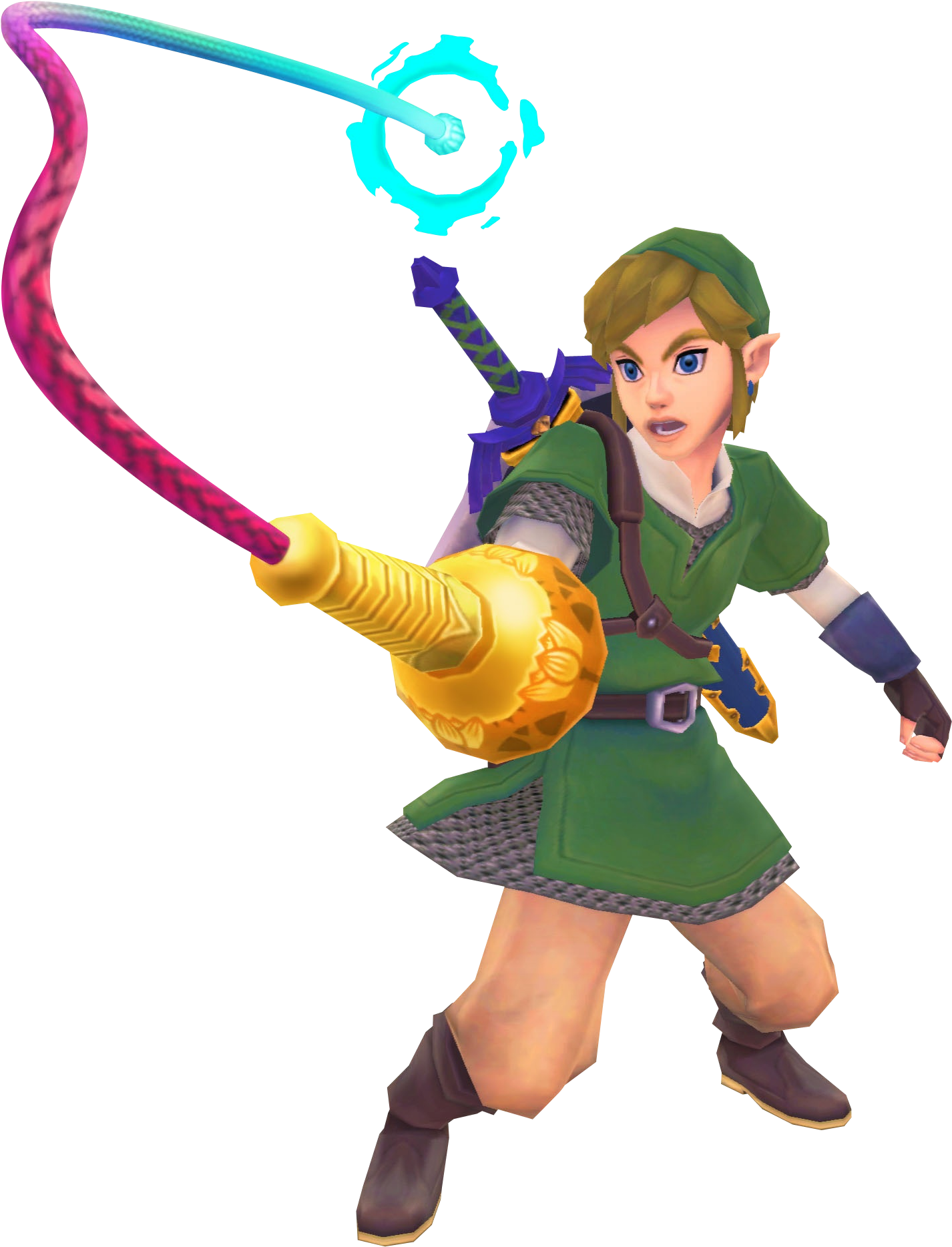 Whip Clipart Latigo - Skyward Sword Whip (1450x1900)