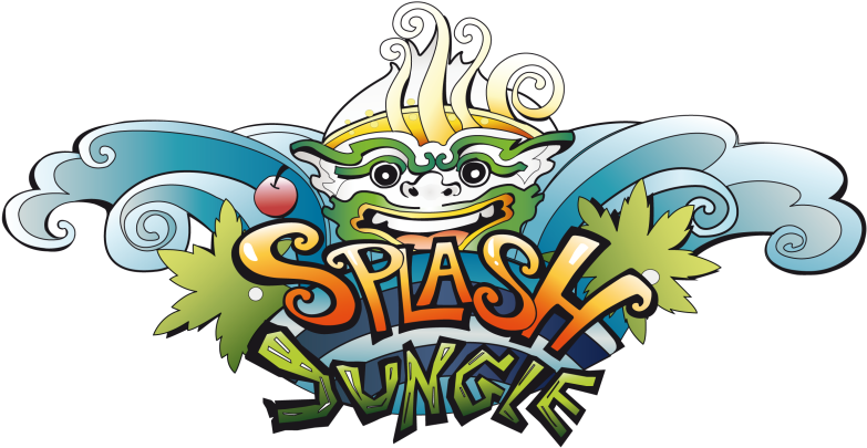 Pin Splash Park Clip Art - Splash Jungle Water Park Logo (800x420)