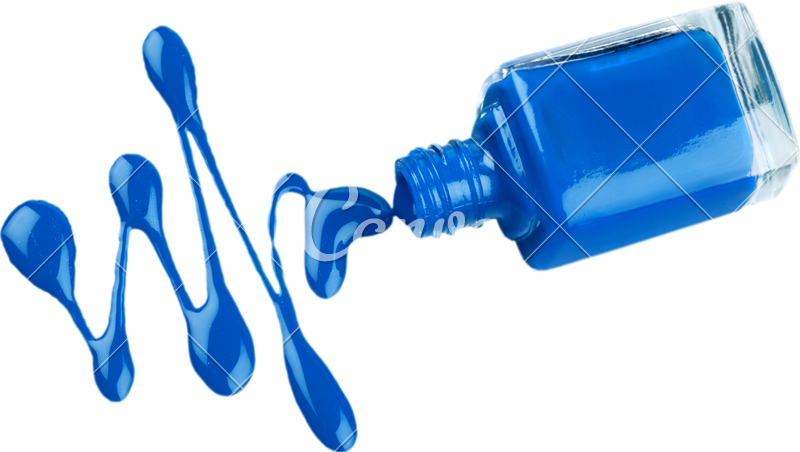 Colorful Nail Polish Isolated On White Background - Illustration (800x452)