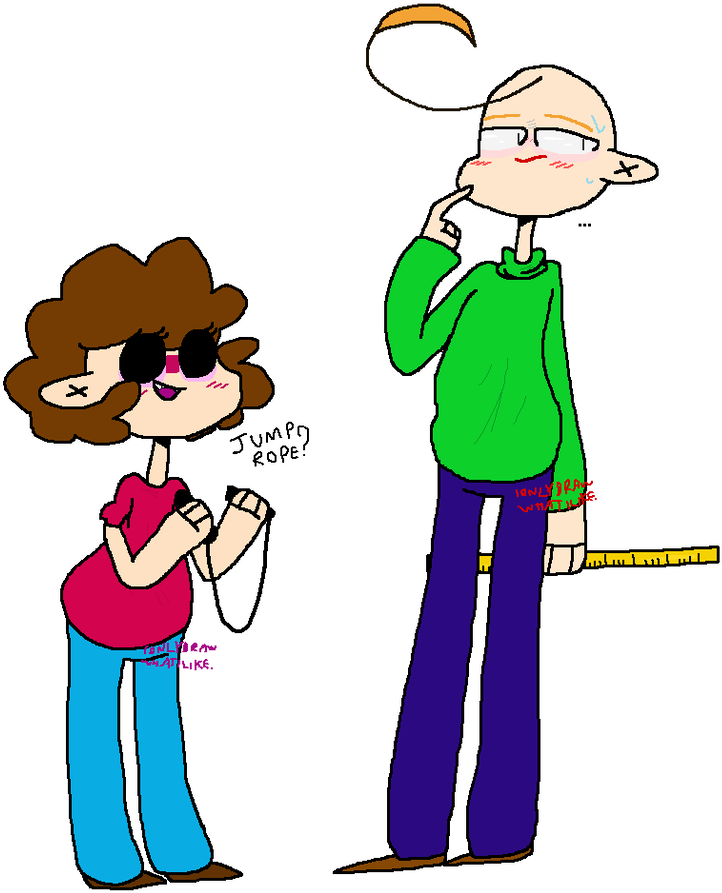 Playtime And Baldi By Waste Of Energy - Cartoon (869x920)
