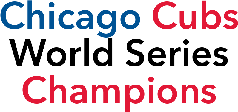 908 X 414 4 0 - Cubs World Champs Png (908x414)