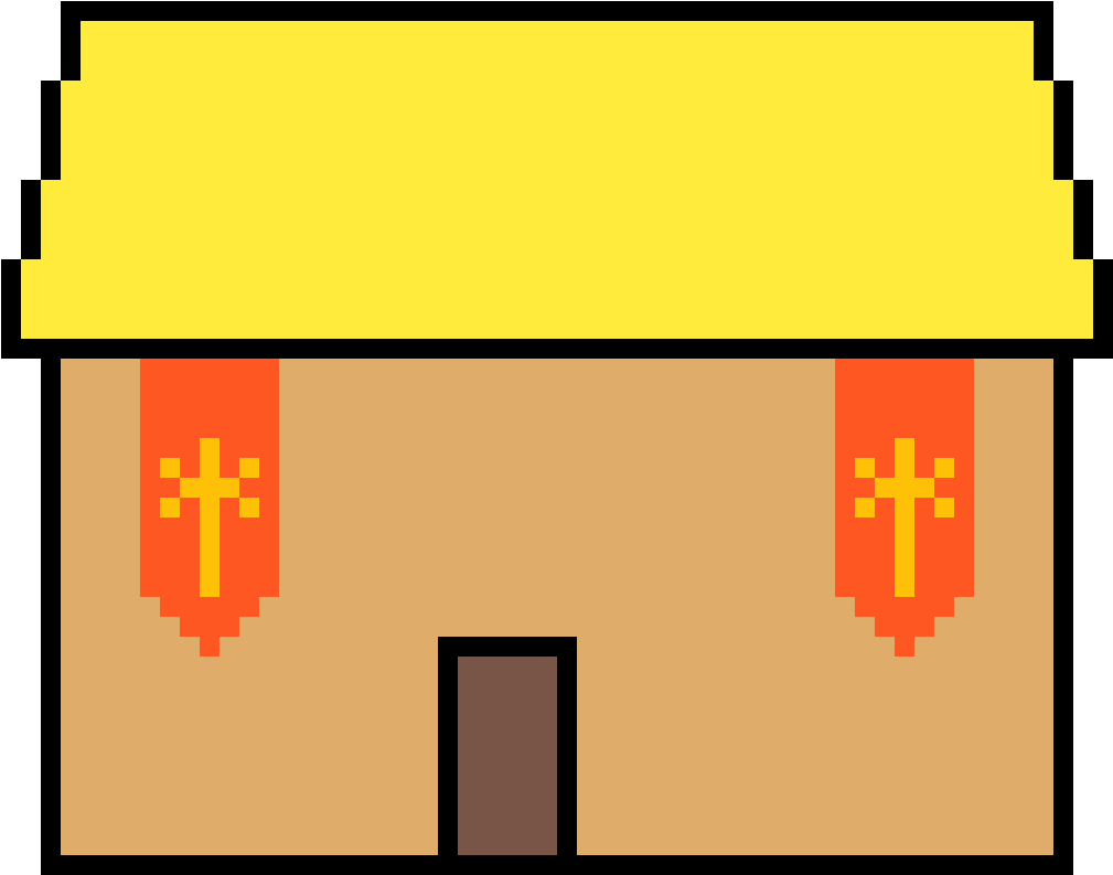 Town Hall - Pixelated Circle (1152x1152)