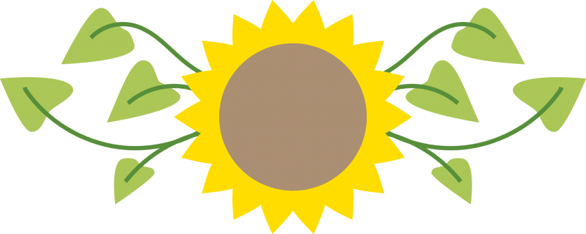 Free Png Download Of Sunflower Png Images Background - Clipart Of Sunflower Png (850x340)