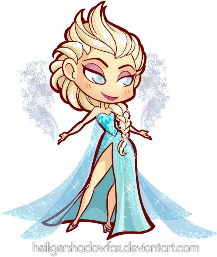 Chibi Elsa By Heiligershadowfax Pinterest - Illustration (791x1010)