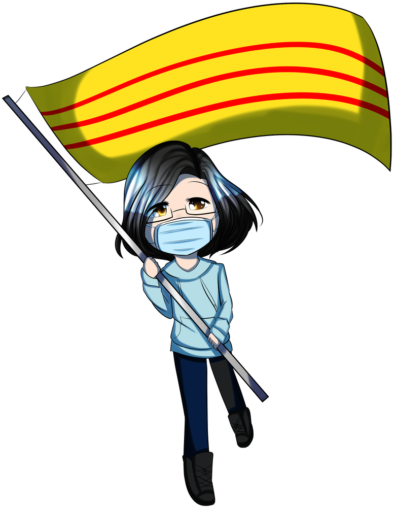 Da Vietnamese Girl By Blueblueberry123 - Cartoon (784x1019)