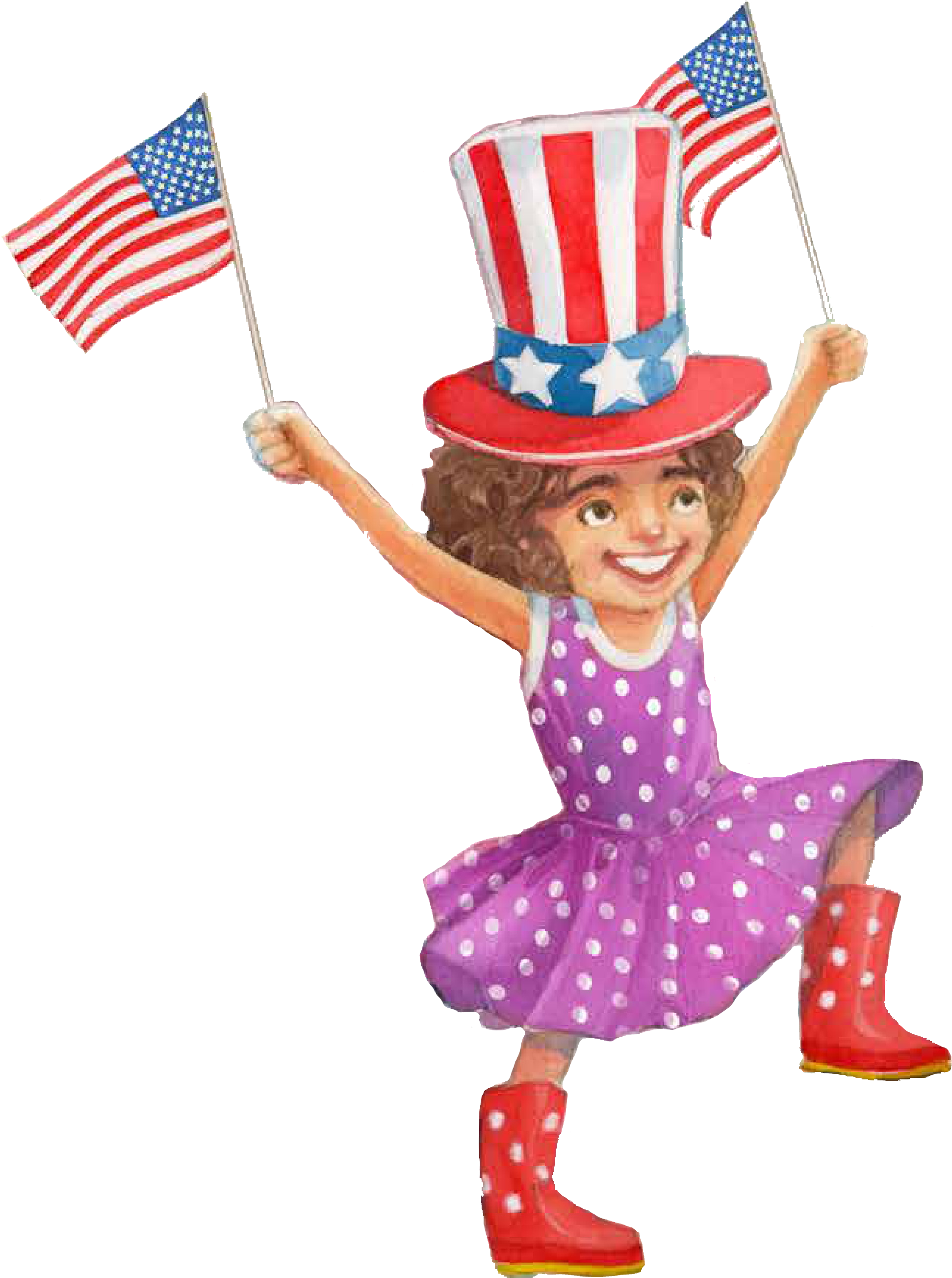 Flag Girl Isolated - Flag Girl Isolated (2050x2703)