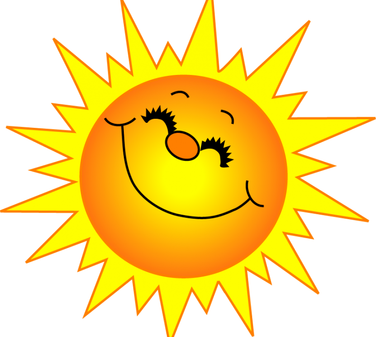Summer Hours - Sun Smile Clipart (753x675)