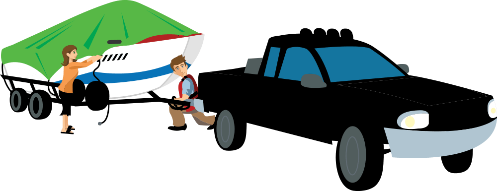 Boat Towing Preparation - Pickup Truck (1000x385)