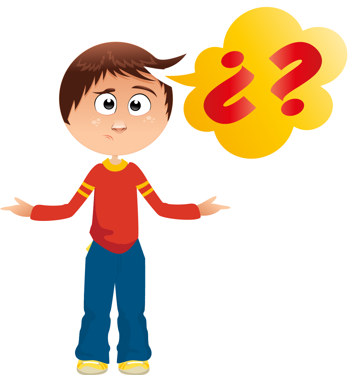 Resultado De Imagen Para Imagenes De Dudas - Niño Con Duda Animado (1263x1371)