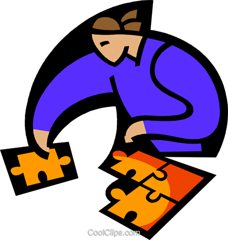 Metaphor, Putting All The Pieces Together Royalty Free - Metaphor, Putting All The Pieces Together Royalty Free (456x480)