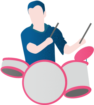 Myspass Illustration - Drummer (360x460)