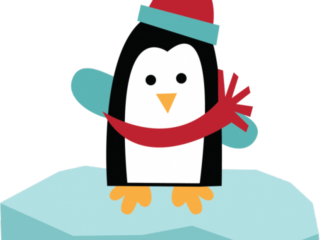 Winter Clipart Cute - Penguin Clip Art Transparent (640x480)