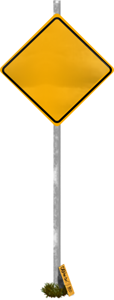 Blank Road Signs - International Antarctic Centre (227x597)