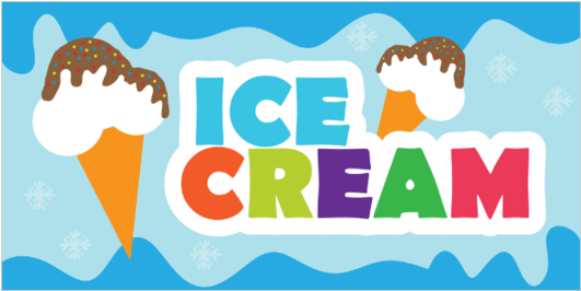 Blank Ice Cream Vinyl Banner - Blank Ice Cream Vinyl Banner (560x560)