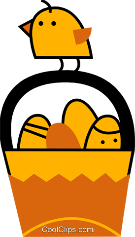 Easter Eggs And A Chic Royalty Free Vector Clip Art - Easter Eggs And A Chic Royalty Free Vector Clip Art (274x480)