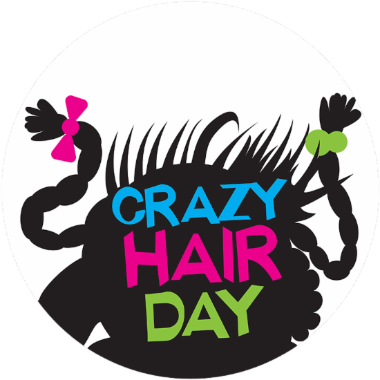 Crazy Hair Day Help - Crazy Hair Day Logo (555x800)