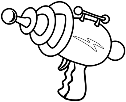Zoom - Easy Toy Gun Drawing (420x420)
