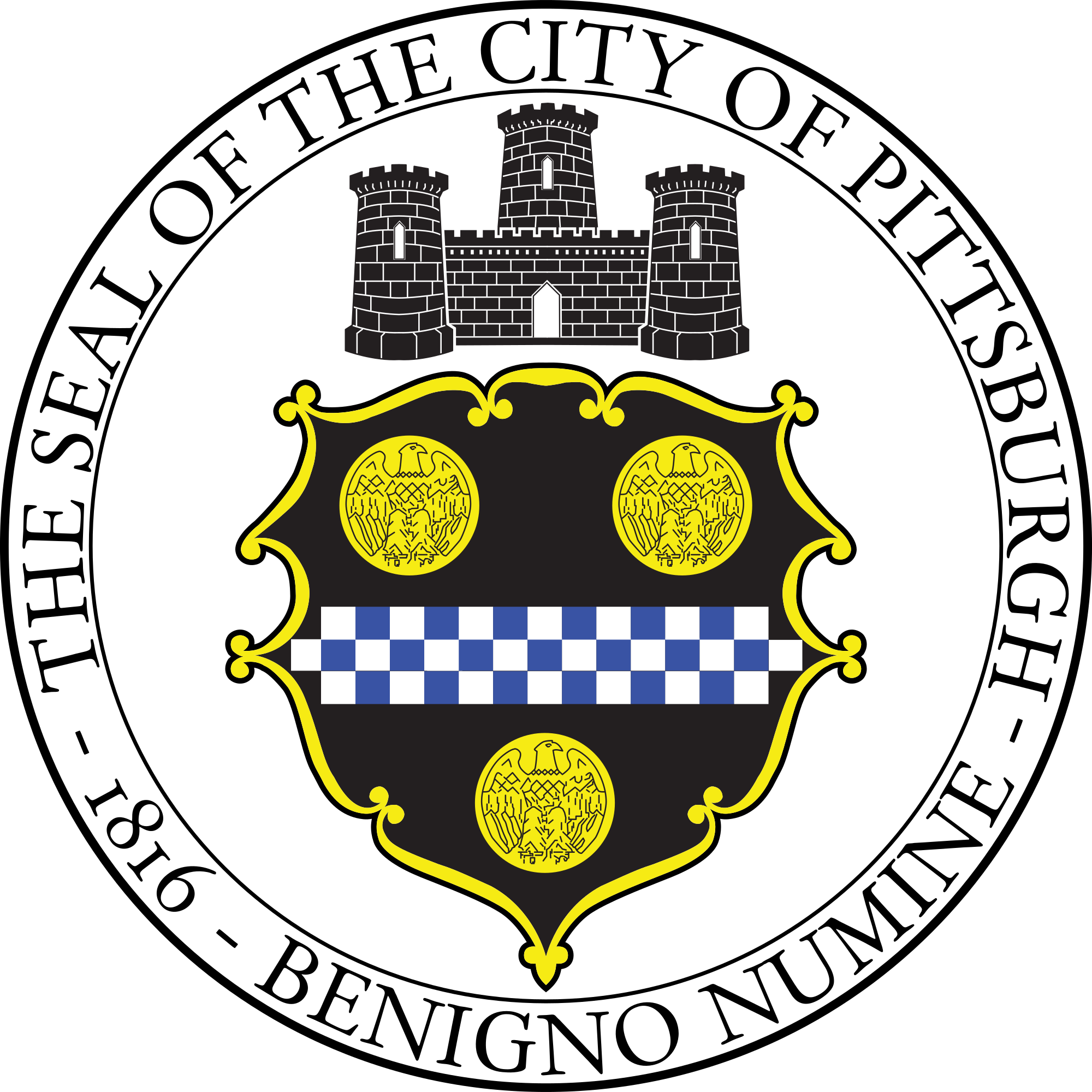 Lecimy Do Pittsburgha - Pittsburgh City Council Logo (2000x2000)