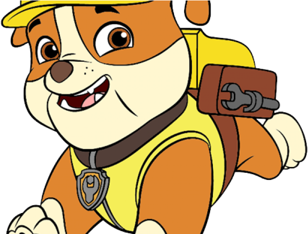 Numbers Clipart Paw Patrol - Rubble Paw Patrol Png (640x480)