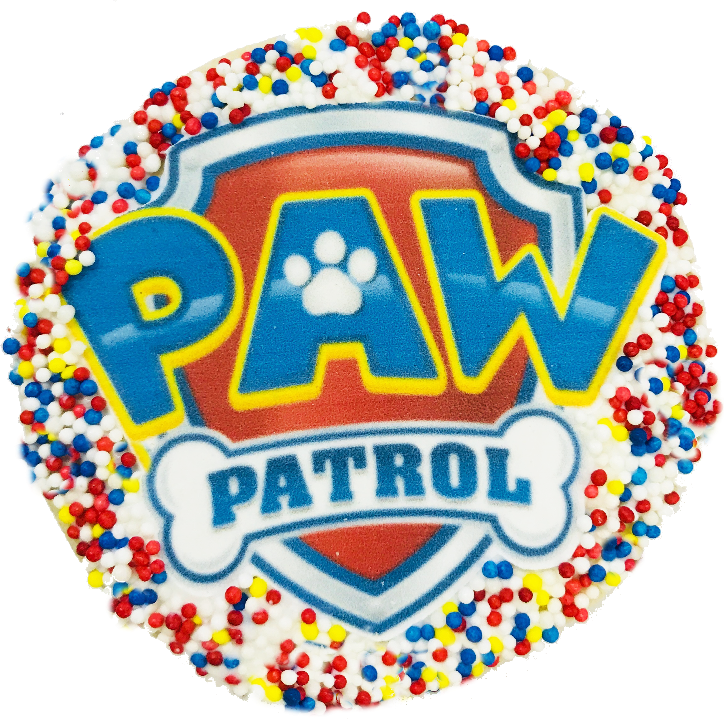Paw Patrol Sugar Cookie With Nonpareils - Patrulha Canina Paw Patrol (2328x2304)