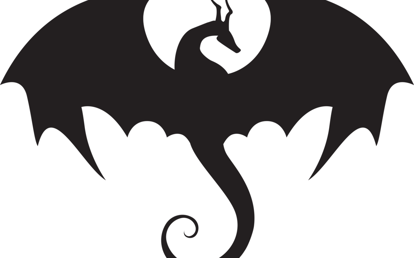 Collection Of Free Dragmen Clipart Silhouette Download - Transparent Dragon Clip Art (1368x855)