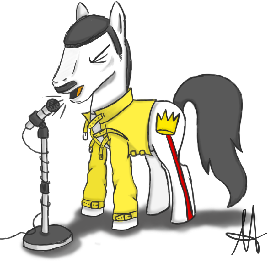 Mlp Pony Mercury By Ardas91 - Freddie Mercury Horse (940x850)