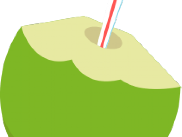 Drinking Clipart Coconut - Coconut Water (640x480)