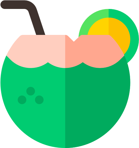 Coconut Drink Free Icon - Coconut Drink Free Icon (512x512)