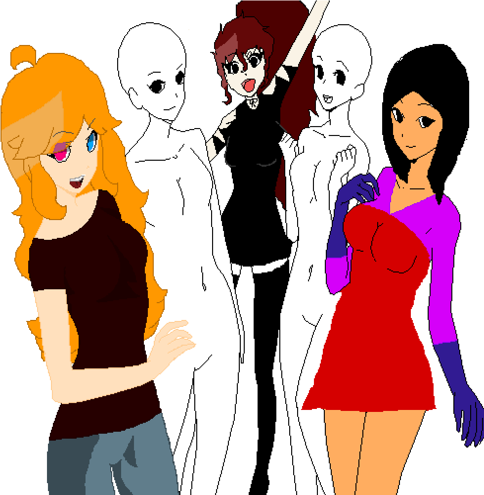 Im The One With The Red Dress - Cartoon (1000x1000)