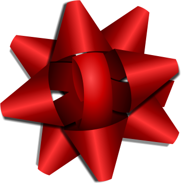 Photo Time At Epcot - Christmas Bow Clipart (358x364)