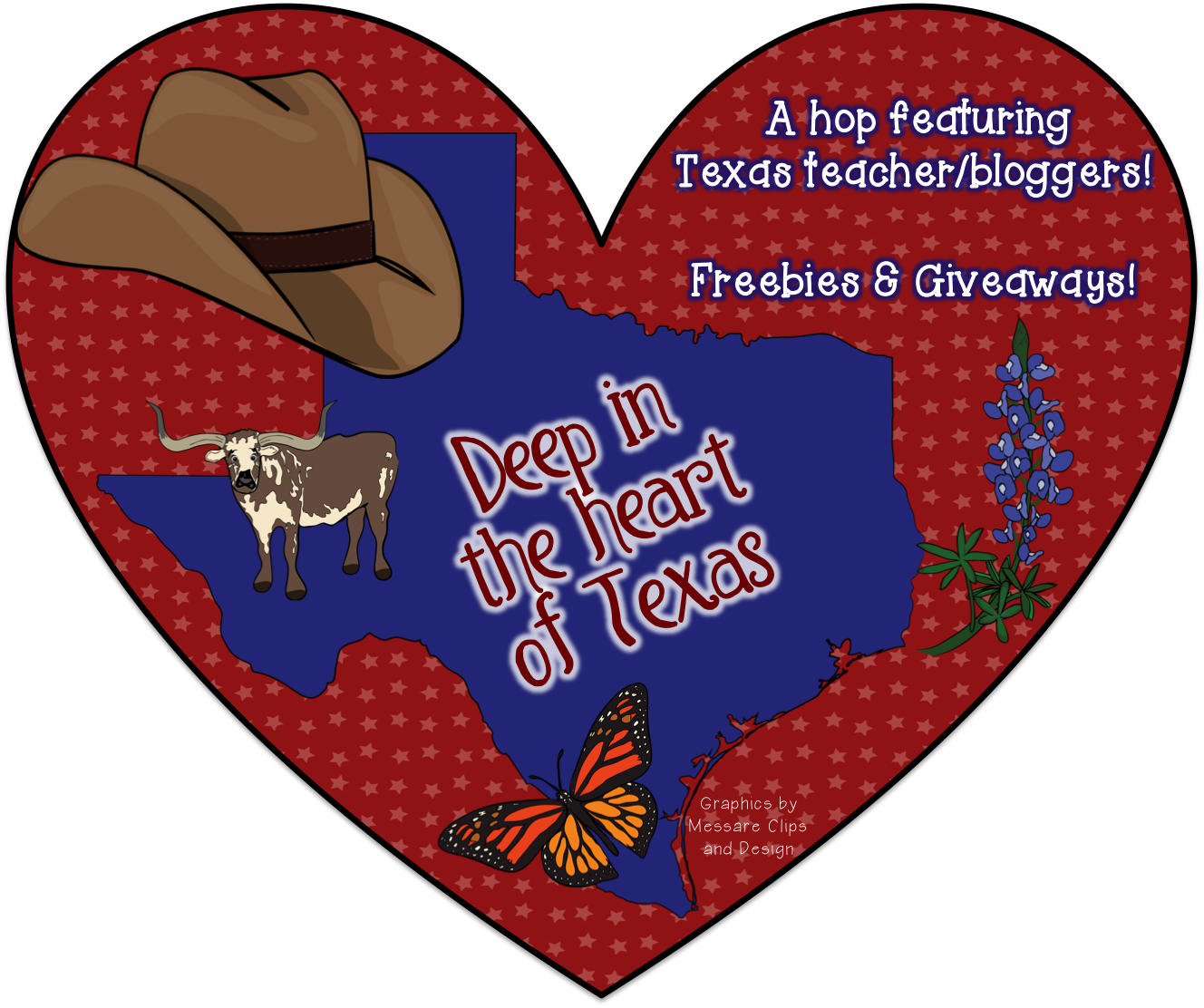 Deep In The Heart Of Texas Blog Hop - Texas Logo Deep In The Heart (1328x1112)